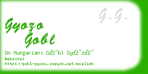 gyozo gobl business card